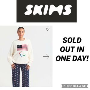 NWT 🇺🇸 SKIMS FOR TEAM USA HEAVY POINTELLE PARALYMPIC PANT SIZE XS